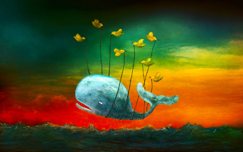 Painting of Twitter Fail Whale