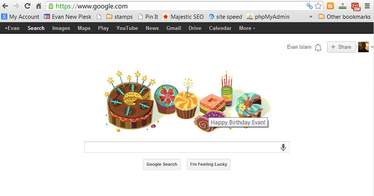 Birthday Google Doodle