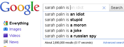Google Sarah Palin