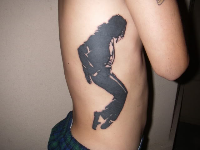 Tattoo of Michael Jackson. NICE DRAWING. Looks painful, but this one is one 