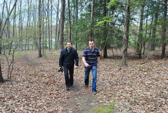 Marcin and Todd at Southford Falls