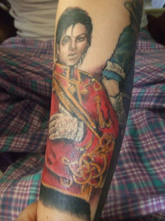 Michael Jackson Tattoo by Leanne