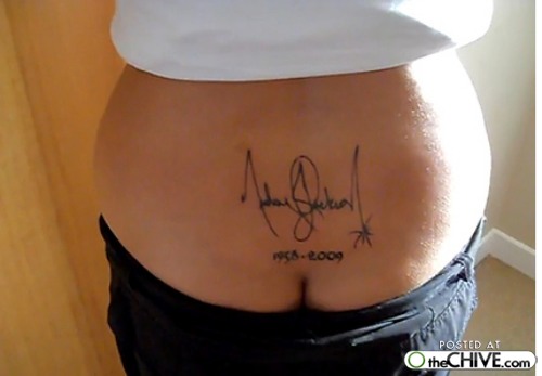 MJ Signature Tattoo