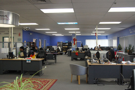 Before picture of the web department