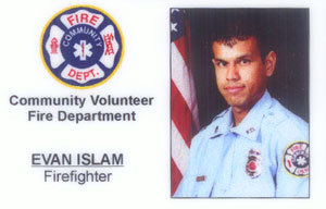 Firefighter Evan Islam