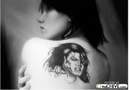 Michael Jackson Tattoo on Back