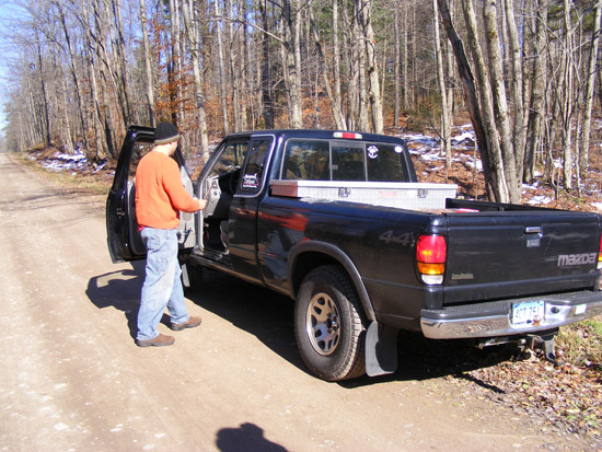 Chad saged the truck