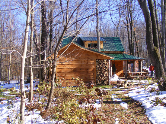 Side view of the cabin