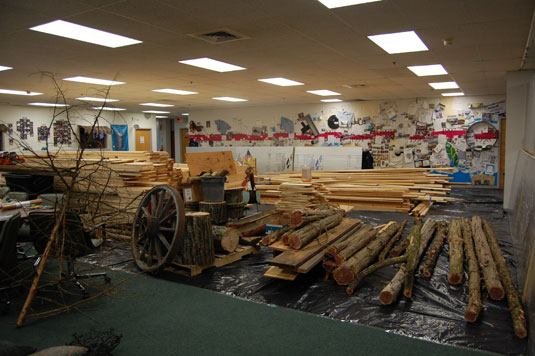 Staging area for the Treehouse