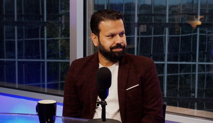 Evan Islam during the interview