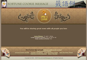 Fortune Cookie Quotes Database